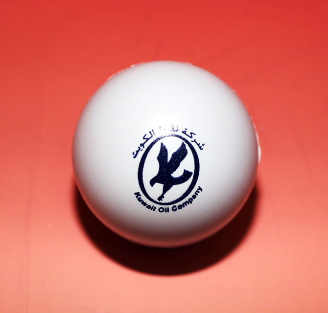 Customized White Color Silk Screen Printed Stress Balls